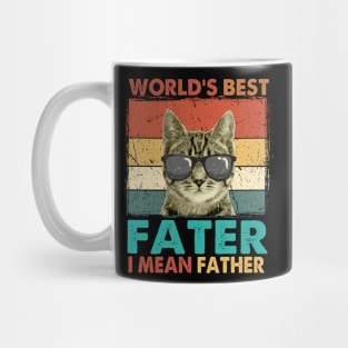 Worlds Best Farter I Mean Father t shirt Best Cat Dad Ever Mug